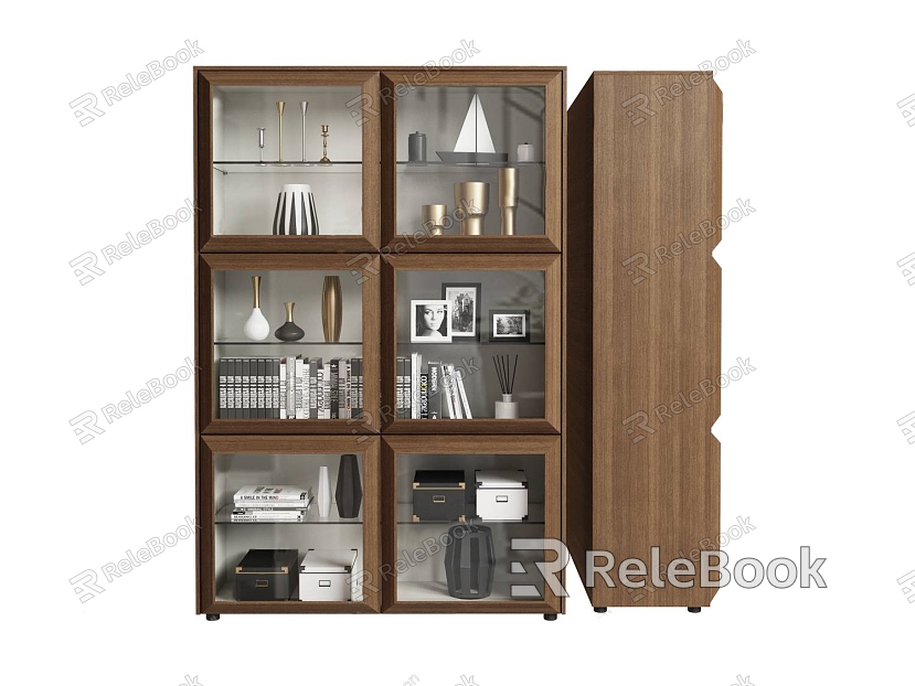 Quiet bookcase model