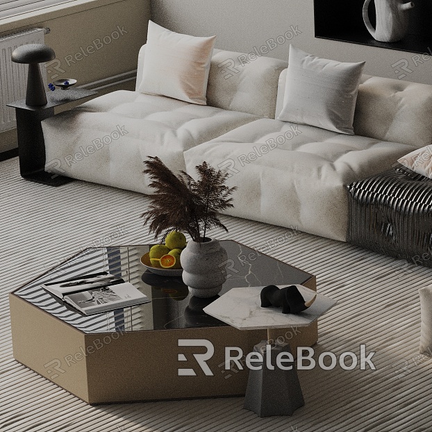 Modern coffee table model