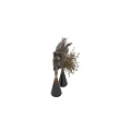 Textured Gradient Vases With Pampas Grass And Golden Dried Leaves