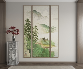 New Chinese Decorative Painting 3d model