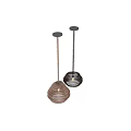 Layered Wavy Fabric Pendant Lights in Two Tone Colors Modern Design