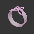 Modern ring butterfly ring 3d model