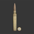Modern bullet pistol bullet rifle bullet machine gun bullet 3d model