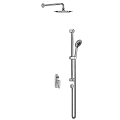 Modern Shower System With Handheld Head Adjustable Slide Bar And Control Handle 3d model