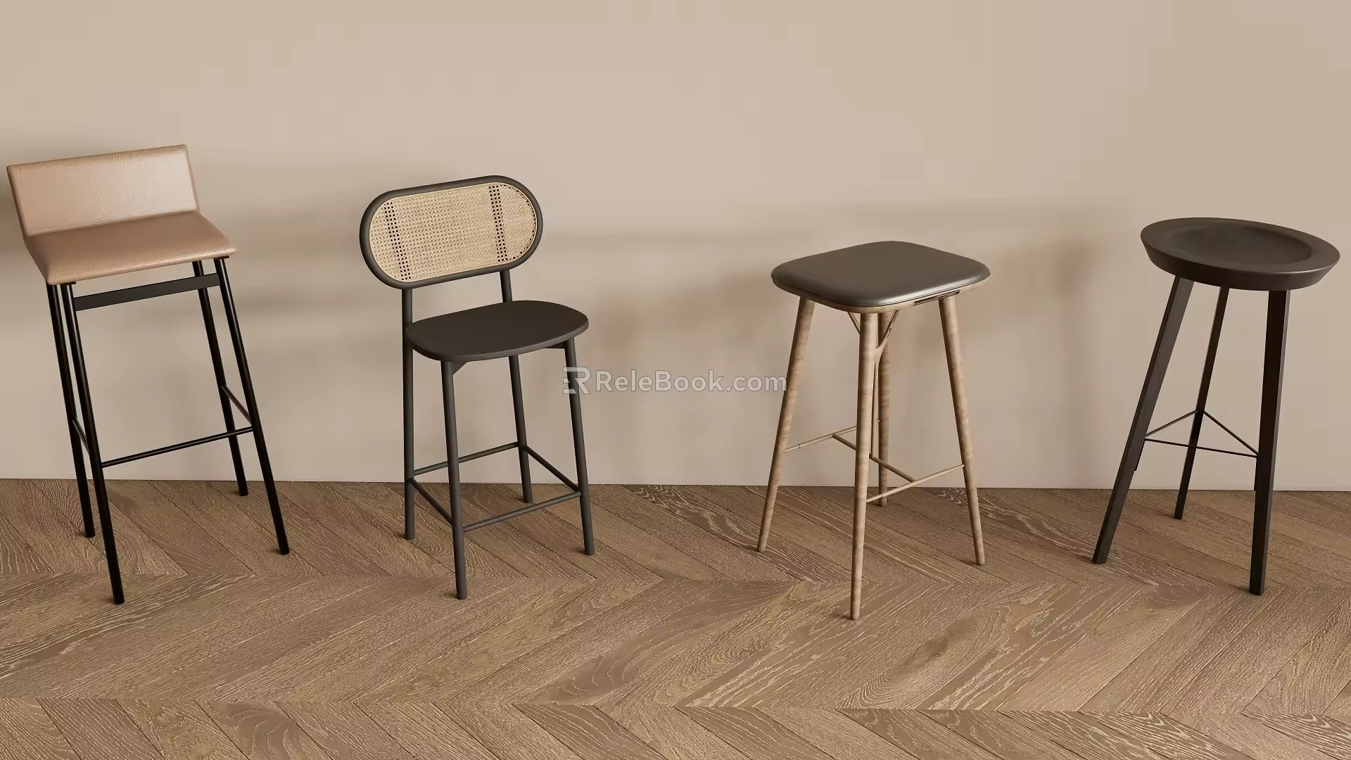 Bar Chair High Stool 3d model