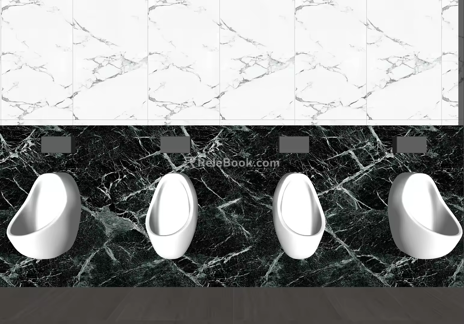 Modern urinal 3d model