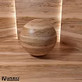 Wooden Sphere Decorative Component Placed On Wooden Surfaces With Natural Texture