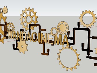 Industrial LOFT gear combination 3d model