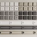 Modern switch socket combination mobile rail socket 3d model
