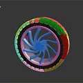 Silver Modern Car Wheel Rim With Tire For Auto Parts Design