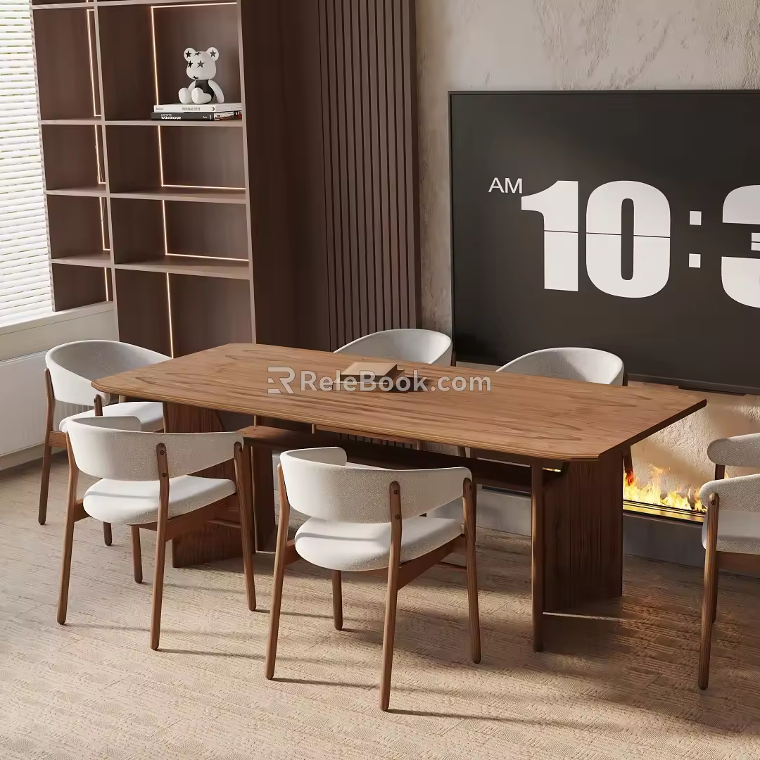 Modern table combination 3d model