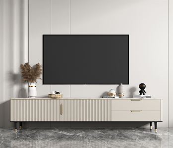 Light Luxury TV Cabinet 3d model