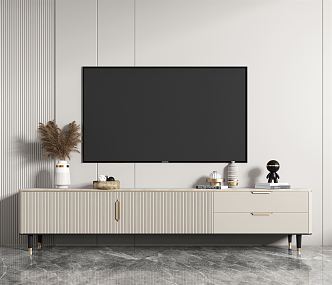 Light Luxury TV Cabinet 3d model