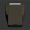 Sleek Modern Desktop Furniture With Brown Black Tape Dispenser And White Tape