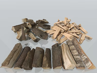 Wood firewood dry firewood chopping firewood a pile of wood a pile of firewood burning firewood 3d model