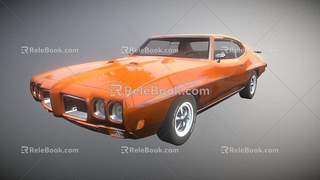 vintage car 3d model