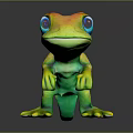 Lizard Anime Lizard Chameleon Cartoon Lizard Reptile Cold Blooded Animal Reptile Class 3d model