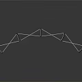 Modern Mesh Spider Structure Web 3d model