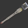 Industrial OXY Welding Torch with Silver Metal Rod Blue Black Components and Copper Nozzle