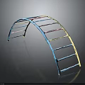 Children's Colorful Arch Climbing Frame for Safe Play and Active Outdoor Activities