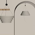The ancient chandelier combination 3d model