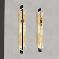 Modern Chinese Style Wall Lamps With Wooden Frame And Decorative Patterns On Wall