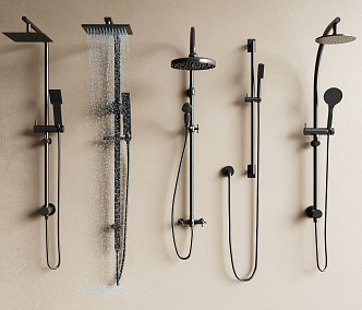 Modern Shower 3d model