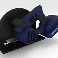 High Performance Blue Circular Saw Hardware Tool With Black Blade And Ergonomic Design 3d model