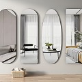 Mirror fitting mirror full-length mirror mirror hanging mirror 3d model