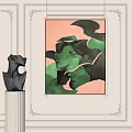 Middle Ancient Style Decorative Painting 3d model