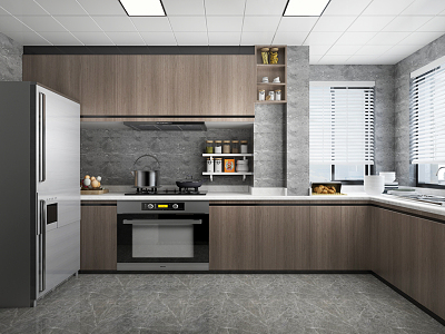 Modern Kitchen Cabinet Kitchenware model