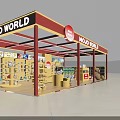 Bright Mojo World Children Toy Counter With Various Cute Toys In Modern City Shopping Mall