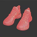 Multicolored Running Shoes With Lightweight Breathable Mesh Upper And Modern Design