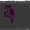 Black Police Tactical Vest With Protective Design And Utility Pockets
