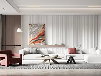 modern living room 3d model