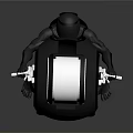 Elegant Futuristic Motorcycle Design With Streamlined Black Body And Shiny Silver Wheels