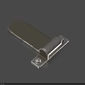 Silver Metal Hinge With Fixed Screws And Rotating Design For Connecting Parts