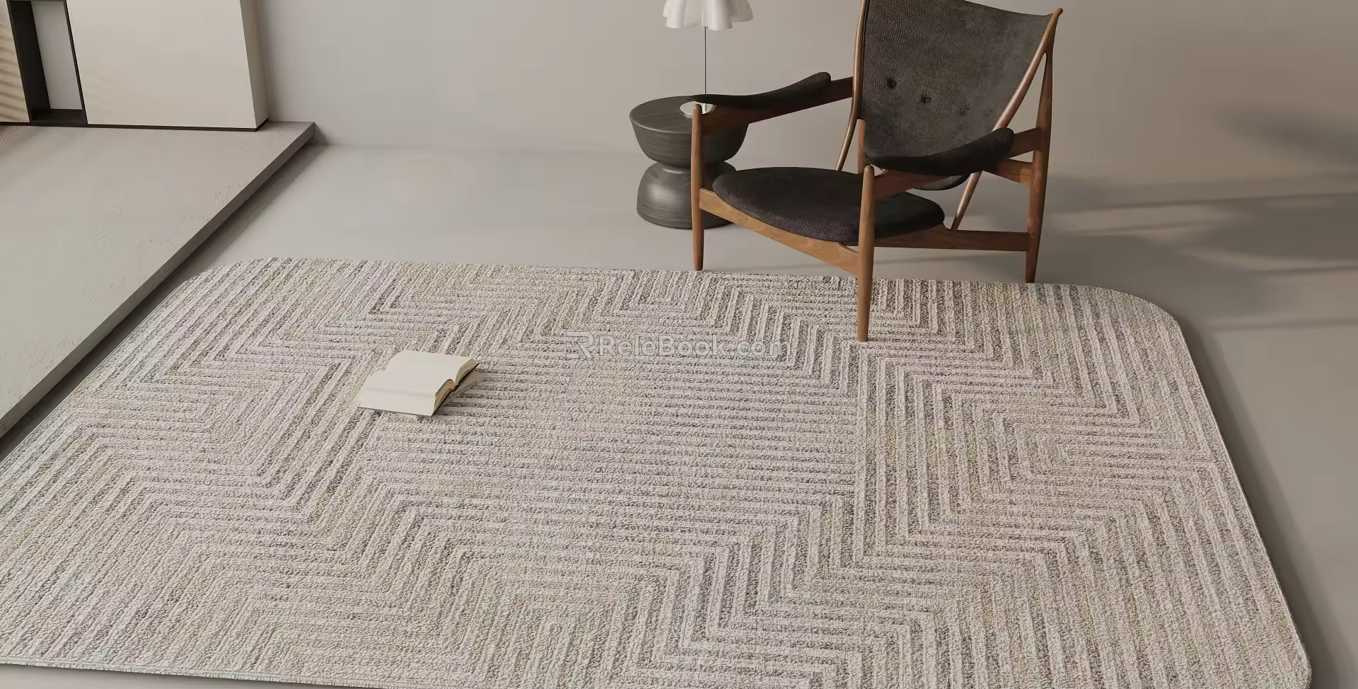 Modern Square Carpet 3d model