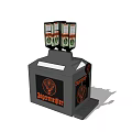 Jägermeister Commercial Bar Equipment With Three Dispensing Bottles And Foot Pedal