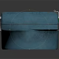 Blue Casing Device With Circular Transparent Section Green Adjustment Knob And White Metal Stand