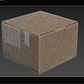 Sturdy Brown Cardboard Box For Household Items Packaging With Adhesive Tape