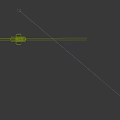 Green Industrial Equipment with Long Arm Bracket and Brown Connecting Components