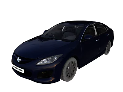 Dark Blue Toyota Sedan With Sleek Design And Modern Exterior Features 3d model
