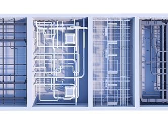 Modern Piping 3d model