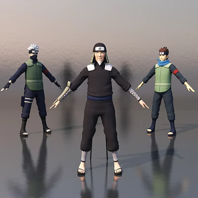 Modern anime characters Naruto 3d model Modern anime characters Naruto 3d model