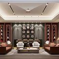 Modern AV Room Wine Tasting Area Cinema Multi-function Hall 3d model