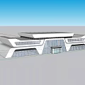 Bus station 3d model