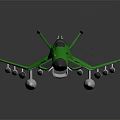 Futuristic Green Concept Aircraft With Sleek Design And Aerodynamic Features