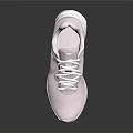 Pink Lace Up Sneakers With Lightweight Breathable Upper And White Sole