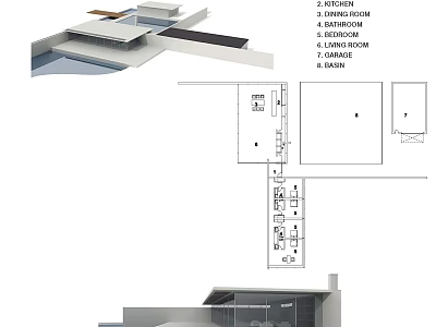 Modern Villa Balcony Architectural Design With Floor Plan And Outdoor Space 3d model